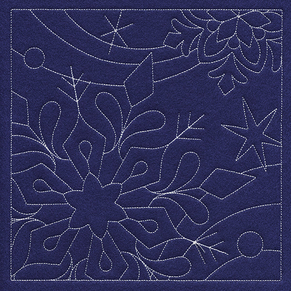 Let It Snow Quilting - Stunning Snowflake (Double Run)