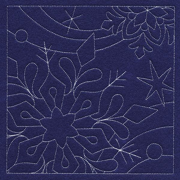 Let It Snow Quilting - Stunning Snowflake (Double Run)