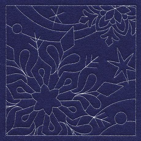 Let It Snow Quilting - Stunning Snowflake (Double Run)