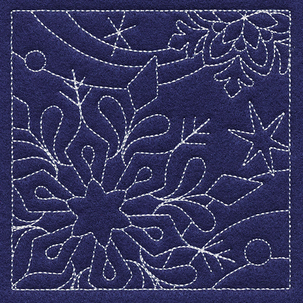 Let It Snow Quilting - Stunning Snowflake (Double Run)