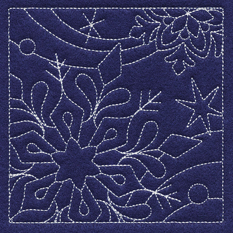 Let It Snow Quilting - Stunning Snowflake (Double Run)