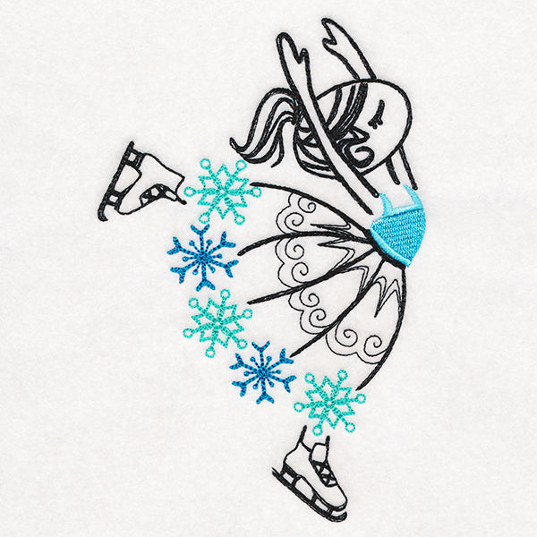 Whimsical Skating Ballerina