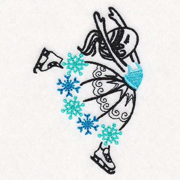 Whimsical Skating Ballerina