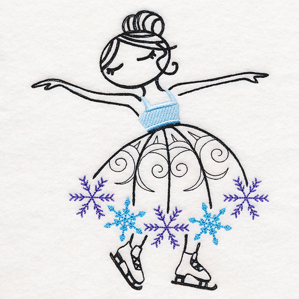 Elegant Skating Ballerina