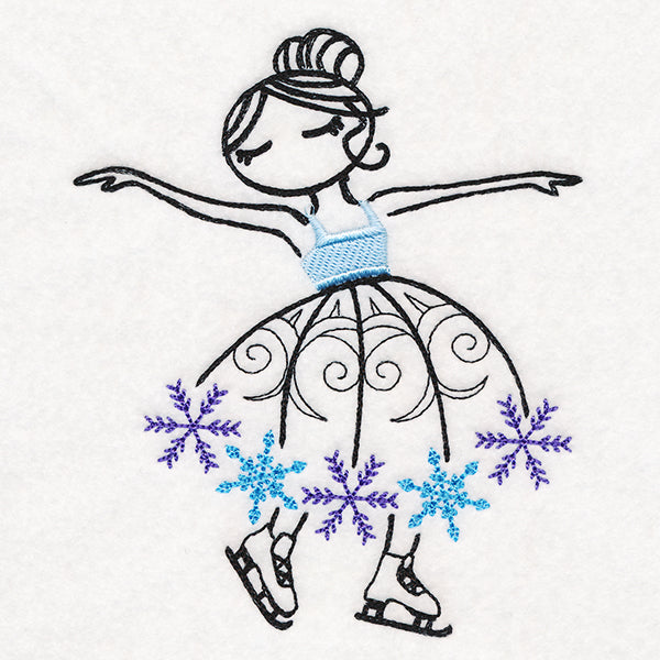 Elegant Skating Ballerina