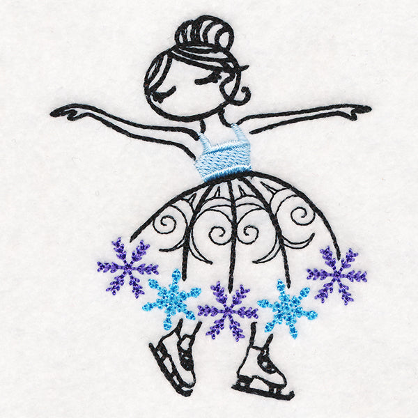 Elegant Skating Ballerina