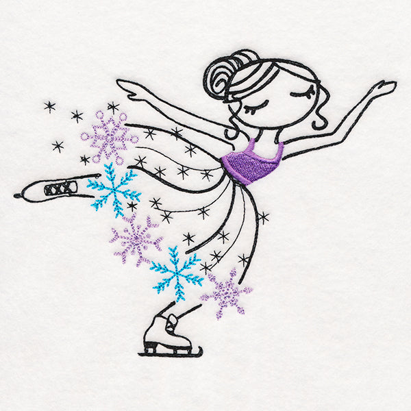Frosted Skating Ballerina