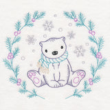 Winter Woodland Wreath - Polar Bear (Vintage)