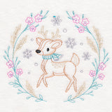 Winter Woodland Wreath - Deer (Vintage)