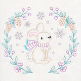 Winter Woodland Wreath - Bunny (Vintage)