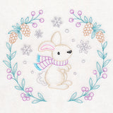 Winter Woodland Wreath - Bunny (Vintage)