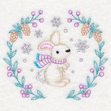 Winter Woodland Wreath - Bunny (Vintage)