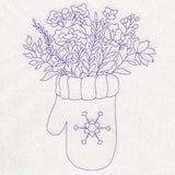 Winter Botanicals Mitten