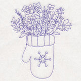 Winter Botanicals Mitten