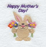 Bunny & Flowers & Happy Mother's Day