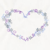 Delicate Frosted Heart