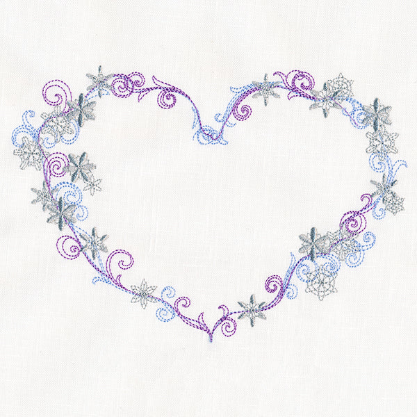 Delicate Frosted Heart