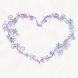 Delicate Frosted Heart