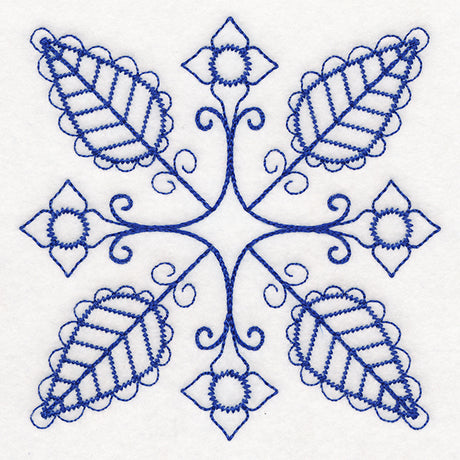 Botanical Blues - Folk Flowers