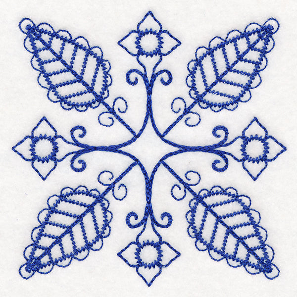 Botanical Blues - Folk Flowers