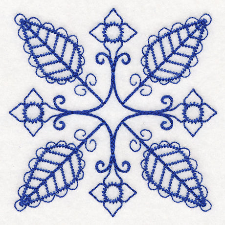 Botanical Blues - Folk Flowers