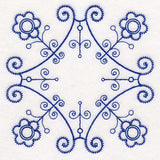 Botanical Blues - Ironwork Flowers