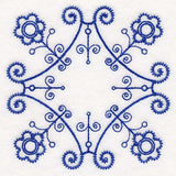 Botanical Blues - Ironwork Flowers