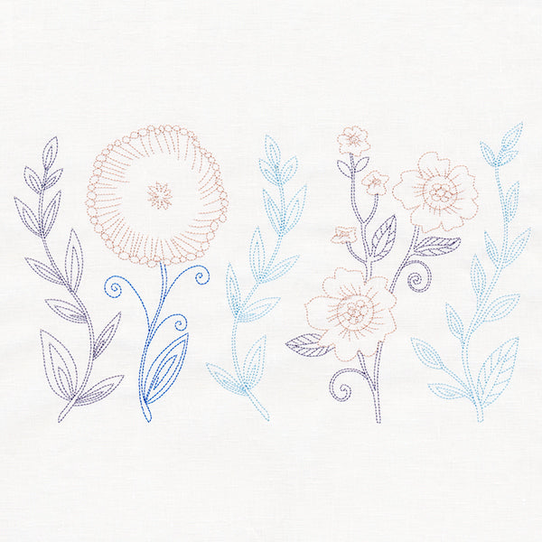 Whimsical Folk Art Botanical Border (Vintage)