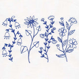 Blooming Folk Art Botanical Border (Vintage)