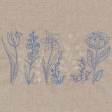 Delicate Folk Art Botanical Border (Vintage)