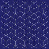 Cubists Paradise Sashiko Quilting Square