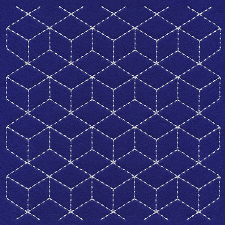 Cubists Paradise Sashiko Quilting Square