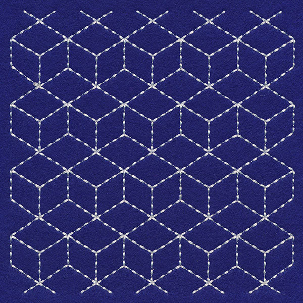 Cubists Paradise Sashiko Quilting Square