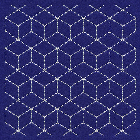 Cubists Paradise Sashiko Quilting Square