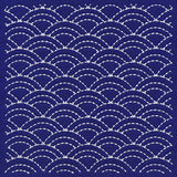 Intricate Waves Sashiko Quilting Square