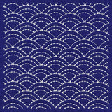 Intricate Waves Sashiko Quilting Square