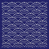 Intricate Waves Sashiko Quilting Square