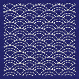 Intricate Waves Sashiko Quilting Square