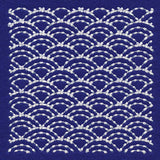 Intricate Waves Sashiko Quilting Square