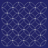 Kaleidoscope Rings Sashiko Quilting Square