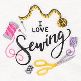 I Love Sewing Wreath