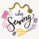 I Love Sewing Wreath