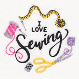 I Love Sewing Wreath