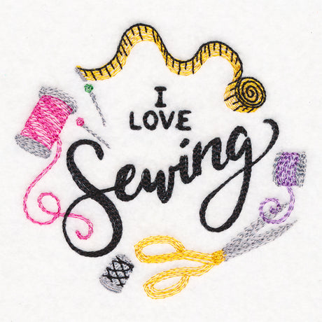 I Love Sewing Wreath