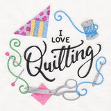 I Love Quilting Wreath