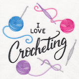 I Love Crocheting Wreath