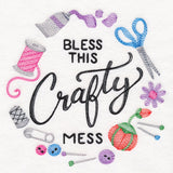 Bless This Crafty Mess Wreath