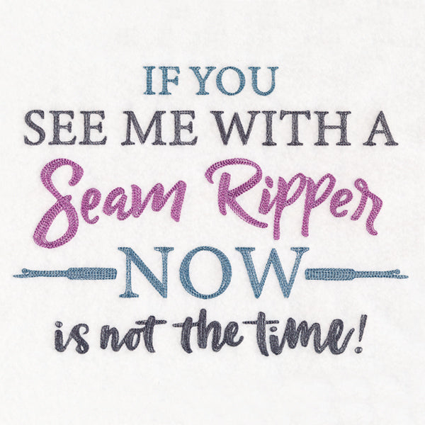 If You See Me With a Seam Ripper