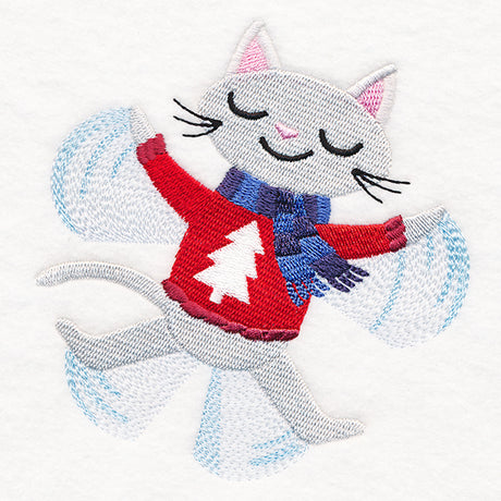 Snow Angel Cat