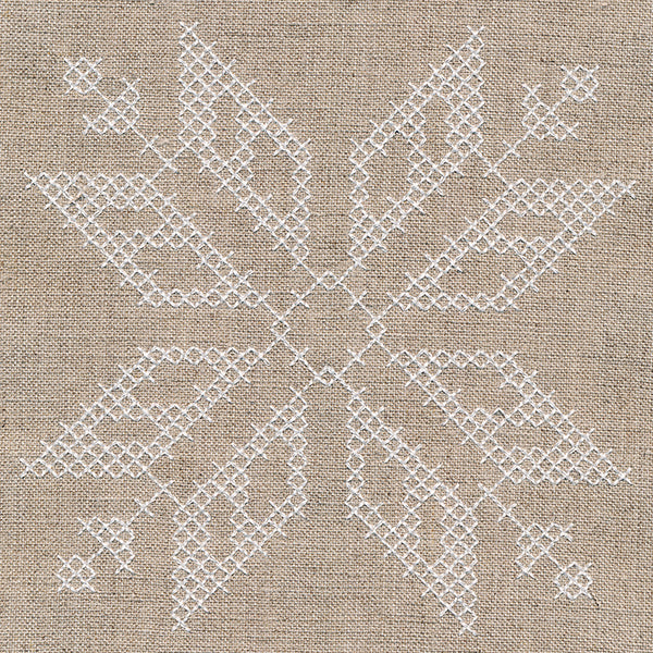 Nordic Cross-stitch Snowflake 1